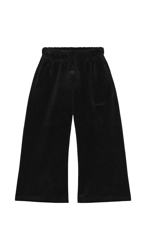 fear of god essentials kids flare pant in black. - size 2/3 (also in 4/5)