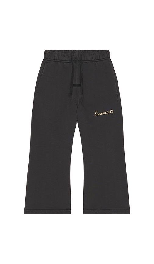 fear of god essentials kids training classic fit sweatpant in black. - size 2/3 (also in 4/5, 6/7)