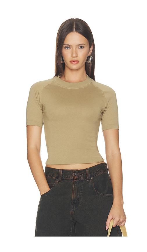 fear of god essentials shrunken baseball tee in brown. - size l (also in m, s, xs)