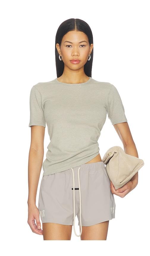 fear of god essentials slim classic tee in green. - size l (also in m, s, xs)