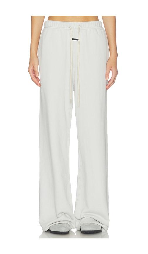 fear of god essentials undone cut lounge fit sweatpant in baby blue. - size l (also in xs, s, m)
