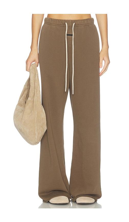 fear of god essentials undone cut lounge fit sweatpant in green. - size l (also in xs, s, m)