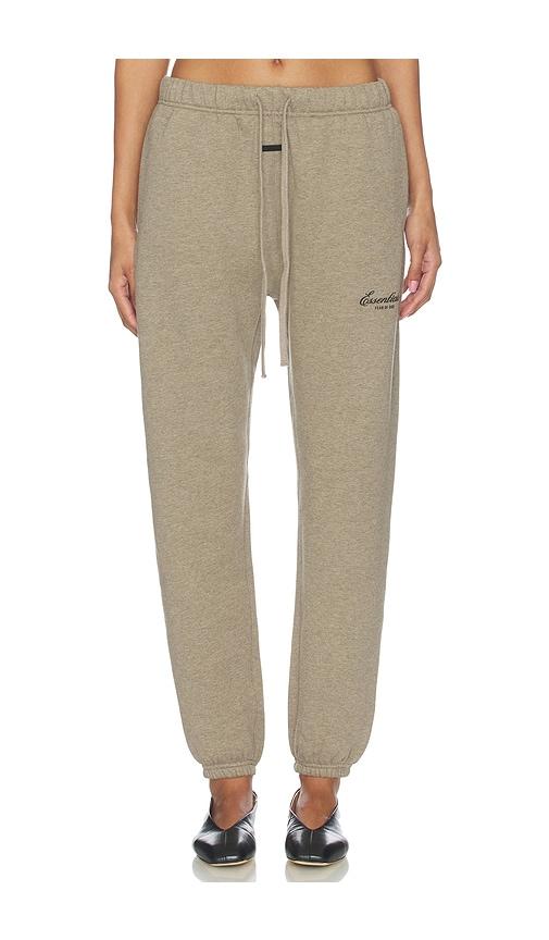 fear of god essentials vintage sweatpant in taupe. - size l (also in xs, s, m)
