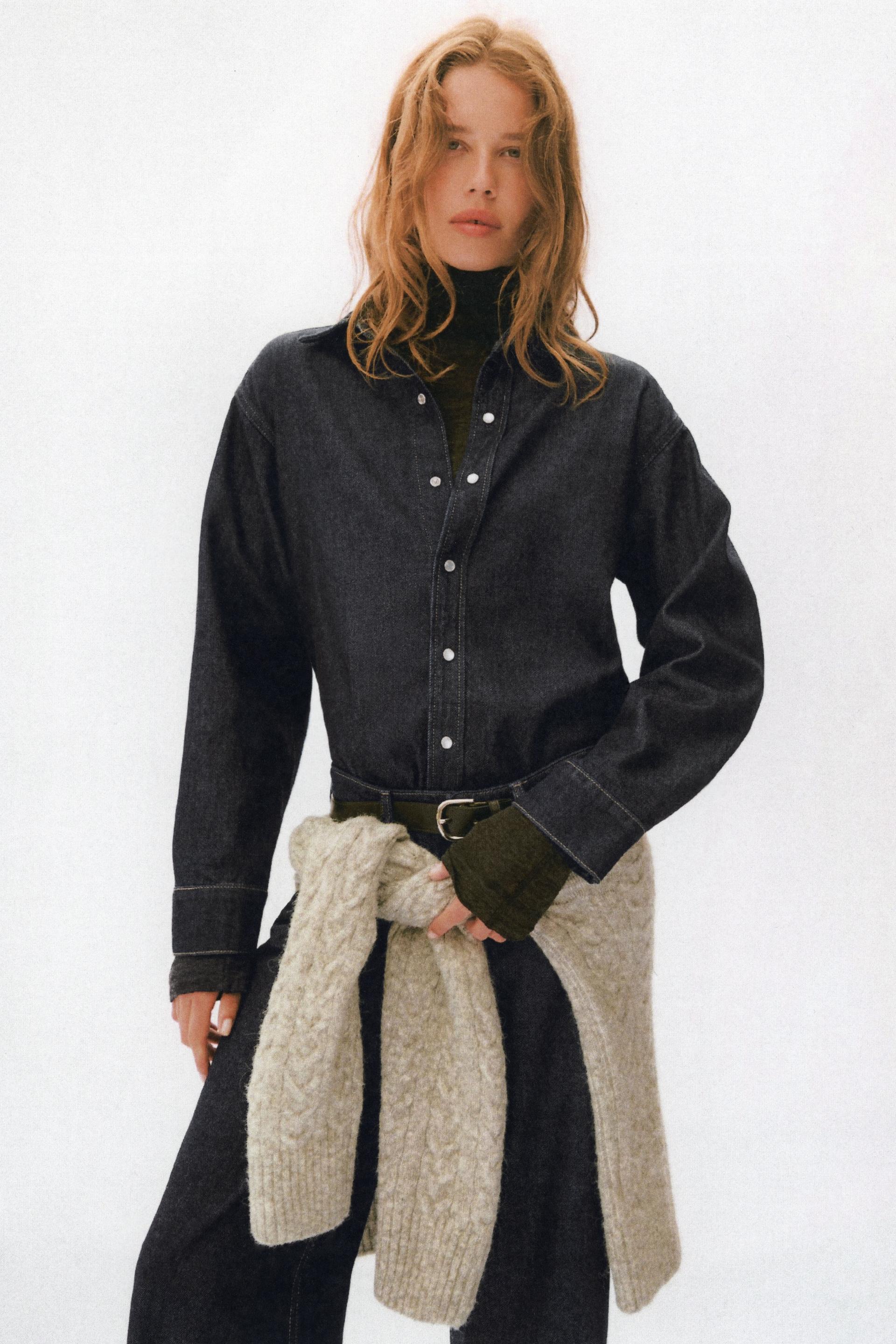 feather soft denim shirt