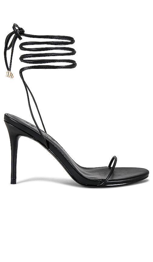 femme la 3.0 barely there lace up heel in black. - size 10 (also in 7, 9, 8.5, 9.5)