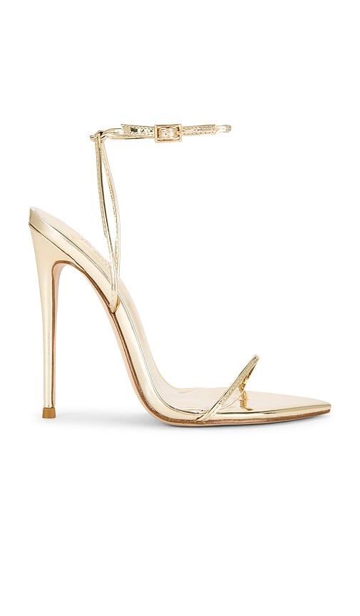 femme la andx sandal in metallic gold. - size 10 (also in 6, 7, 9, 6.5)