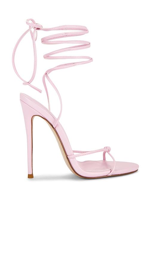 femme la athens lace up heels in pink. - size 5 (also in 7, 9, 5.5, 6.5, 7.5)