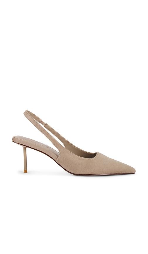 femme la g55 slingback pump in tan. - size 6 (also in 8)