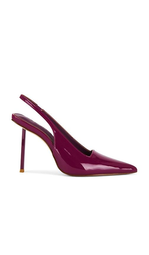 femme la g63 slingback pump in red. - size 10 (also in 6, 7, 8, 9)