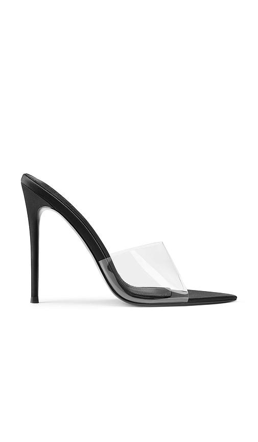 femme la gianni satin mule in black. - size 11 (also in 7, 8)