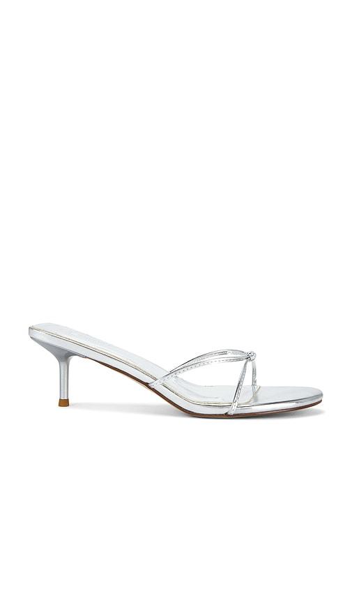 femme la maeve slipper in metallic silver. - size 10 (also in 6, 7, 8, 9, 11)