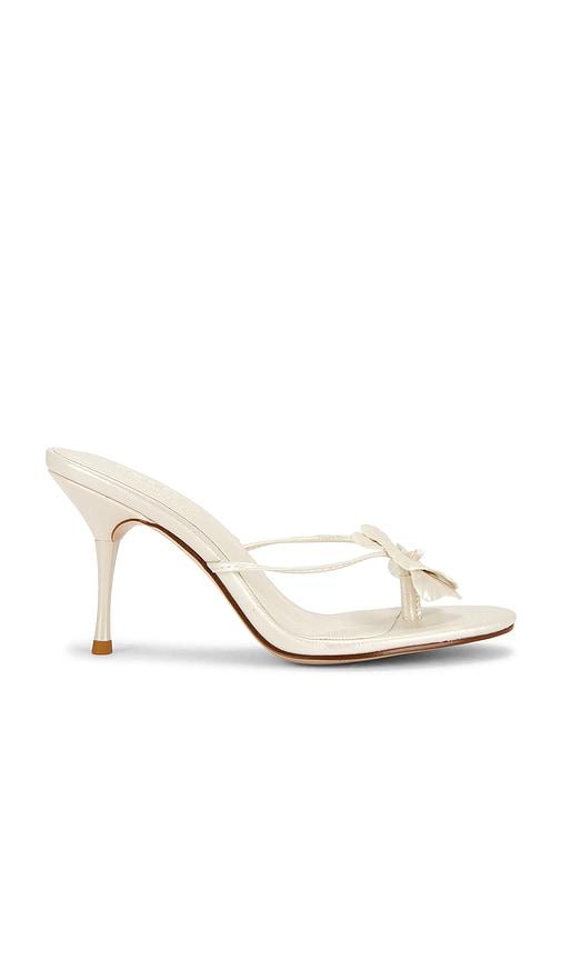 femme la x revolve osaka sandal in metallic neutral. - size 10 (also in 5, 6)