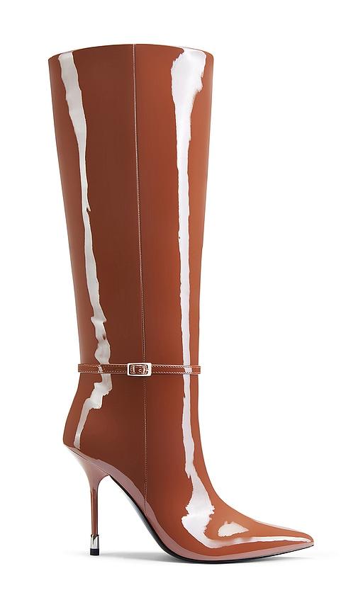 femme la x revolve prague boot in brown. - size 5 (also in 7)