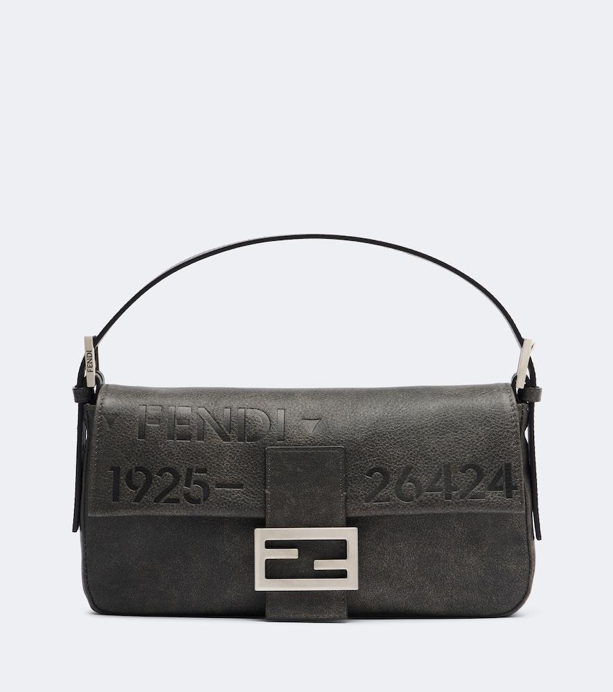 fendi baguette 26424 biker small leather shoulder bag