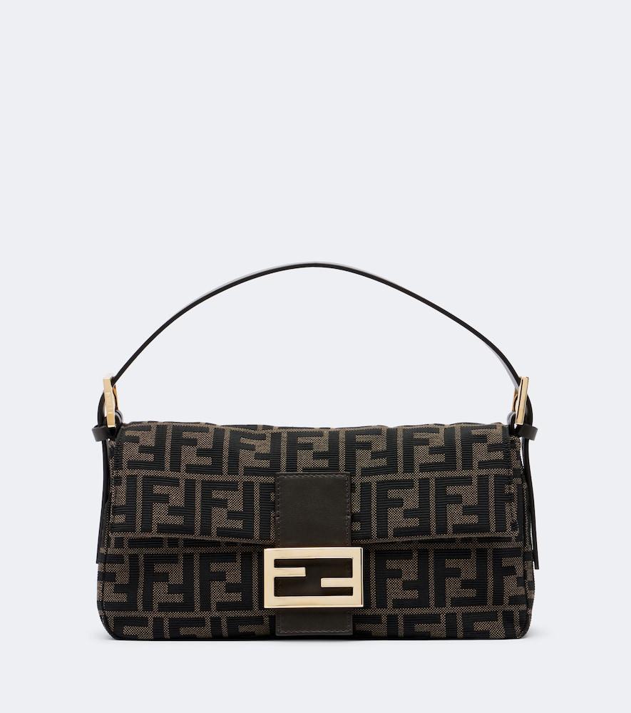 fendi baguette 26424 small canvas shoulder bag