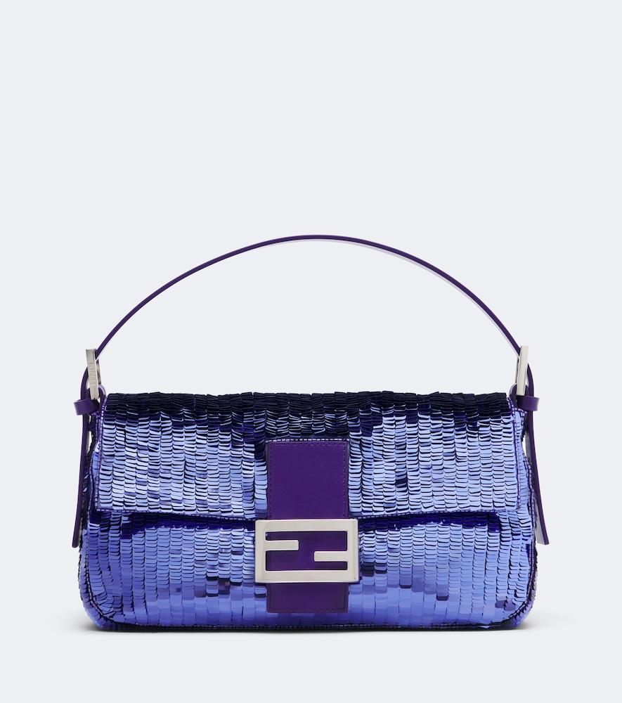 fendi baguette 26424 small sequined shoulder bag