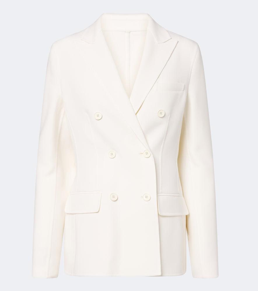fendi double-breasted virgin wool blazer