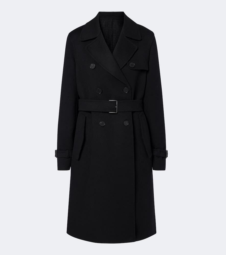 fendi double-breasted wool coat