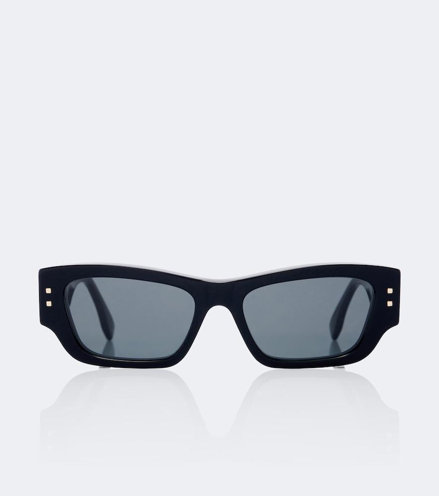 fendi fendi ffold rectangular sunglasses