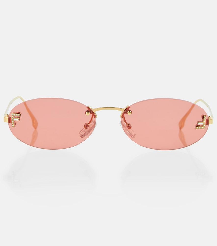 fendi fendi first oval sunglasses
