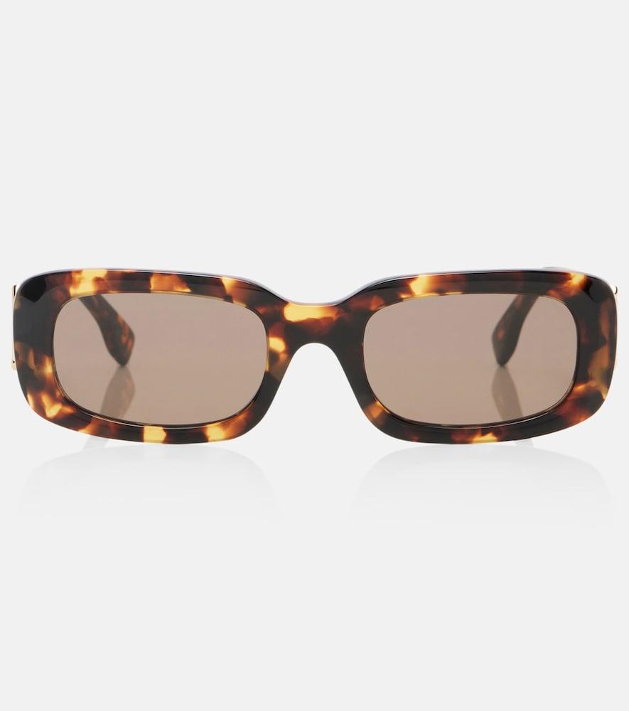 fendi ff diamonds rectangular sunglasses