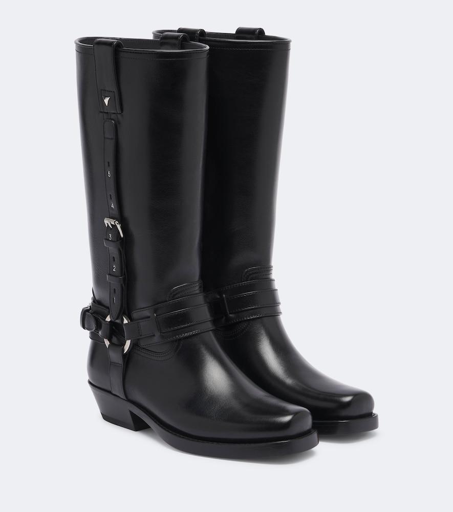 fendi leather biker boots