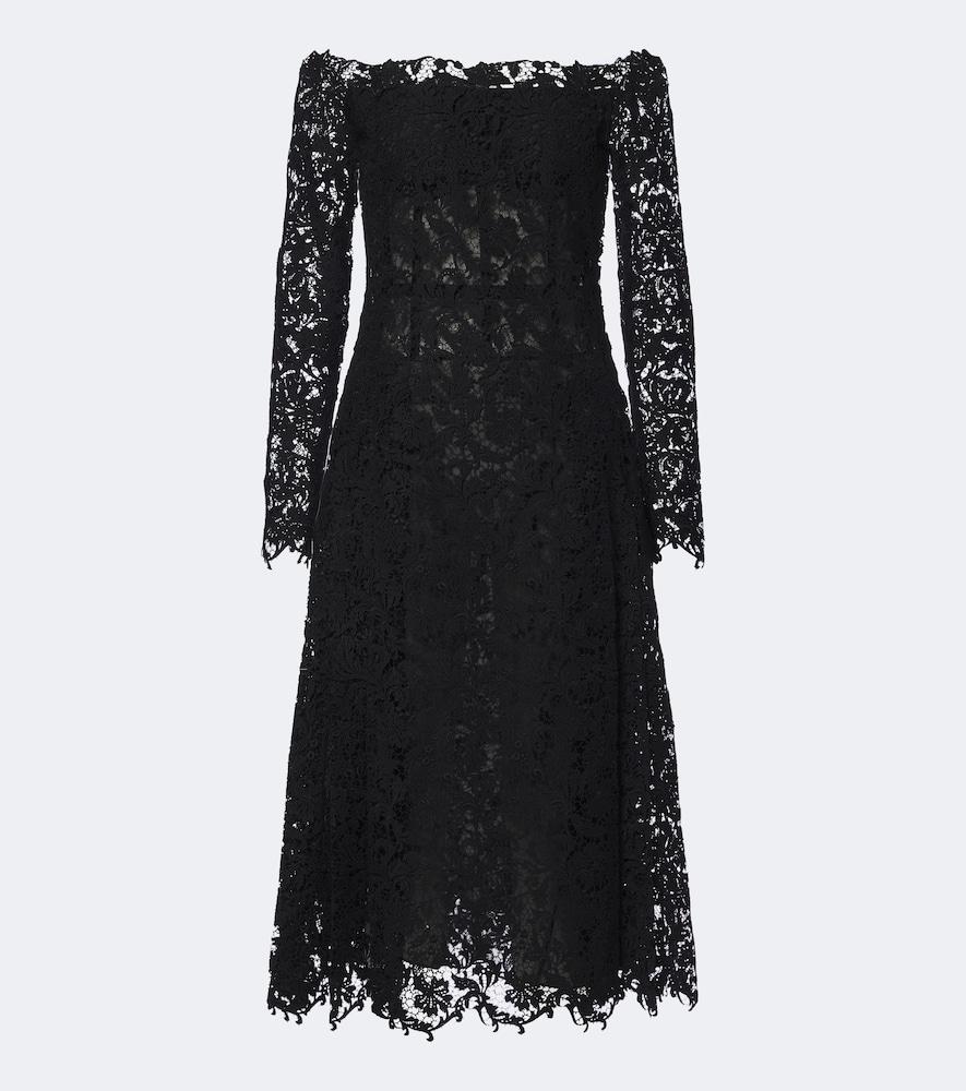 fendi off-shoulder lace bustier dress