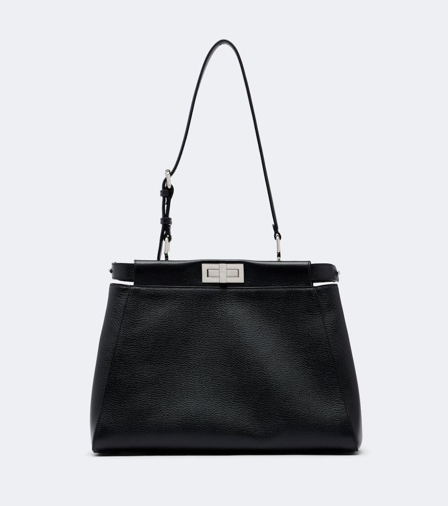 fendi peekaboo medium leather shoulder bag