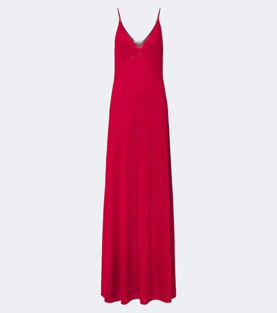 fendi silk maxi dress