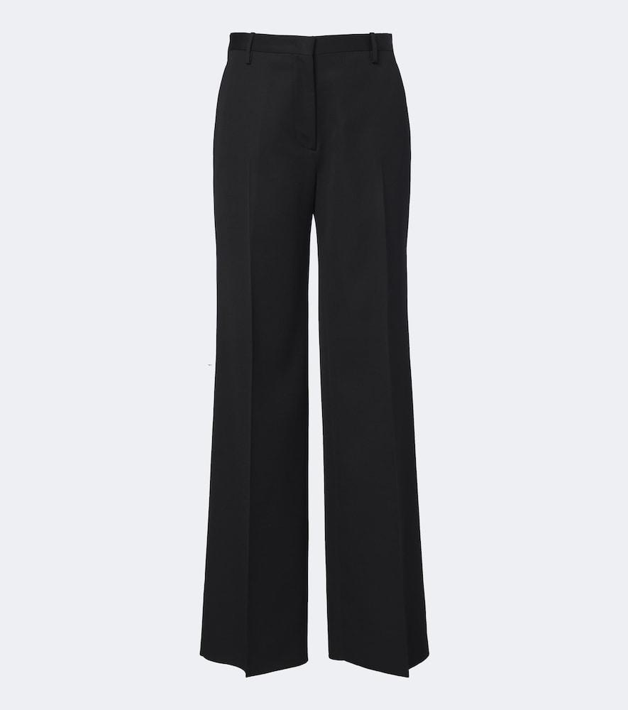 fendi virgin wool wide-leg pants