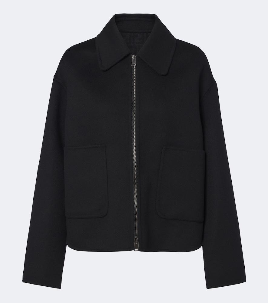 fendi wool and silk blouson jacket
