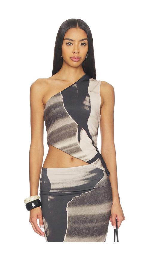 feners besos top in black,tan. - size l (also in s, xs, m, xl)