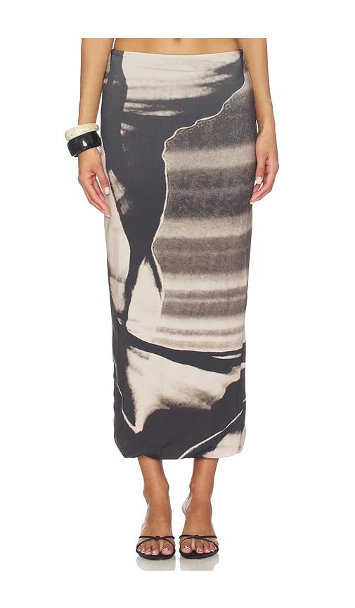 feners tu x mi skirt in black,tan. - size s (also in xs)