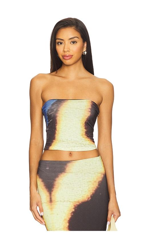 feners yo x ti top in black,lemon. - size l (also in s, m)