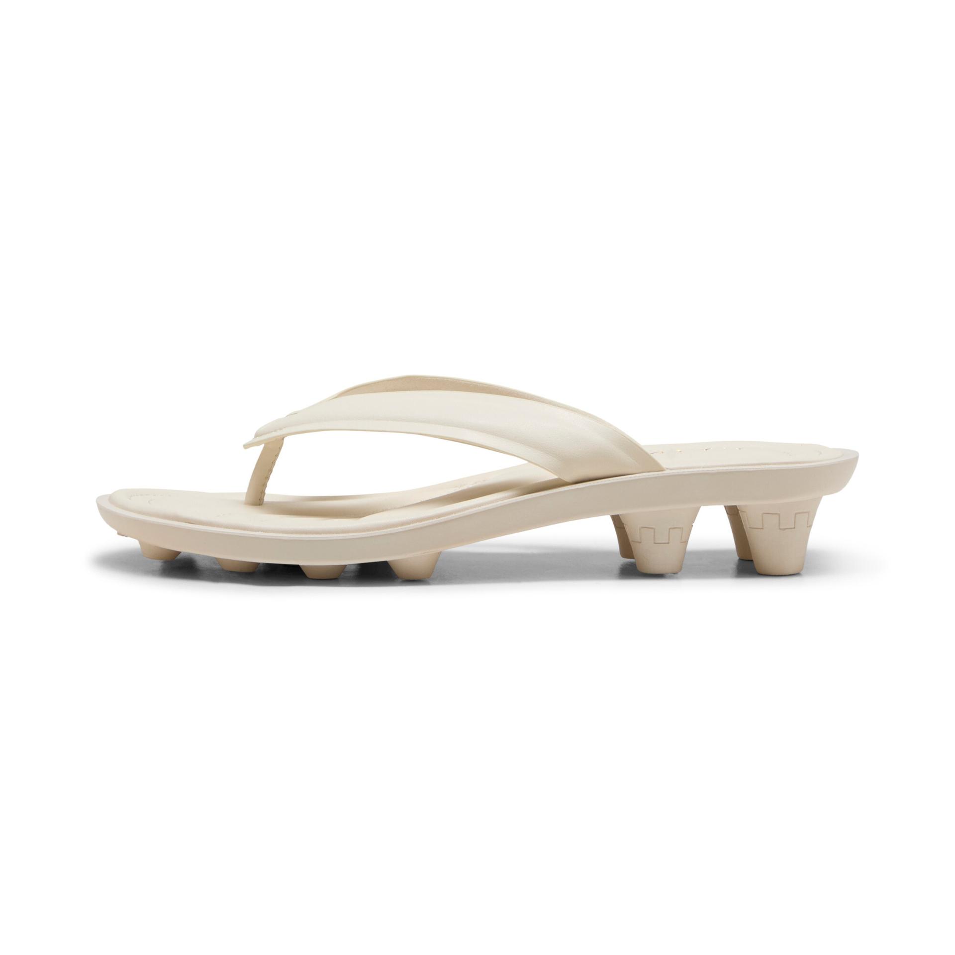 fenty x puma cat cleat women's sandals in white, size 12