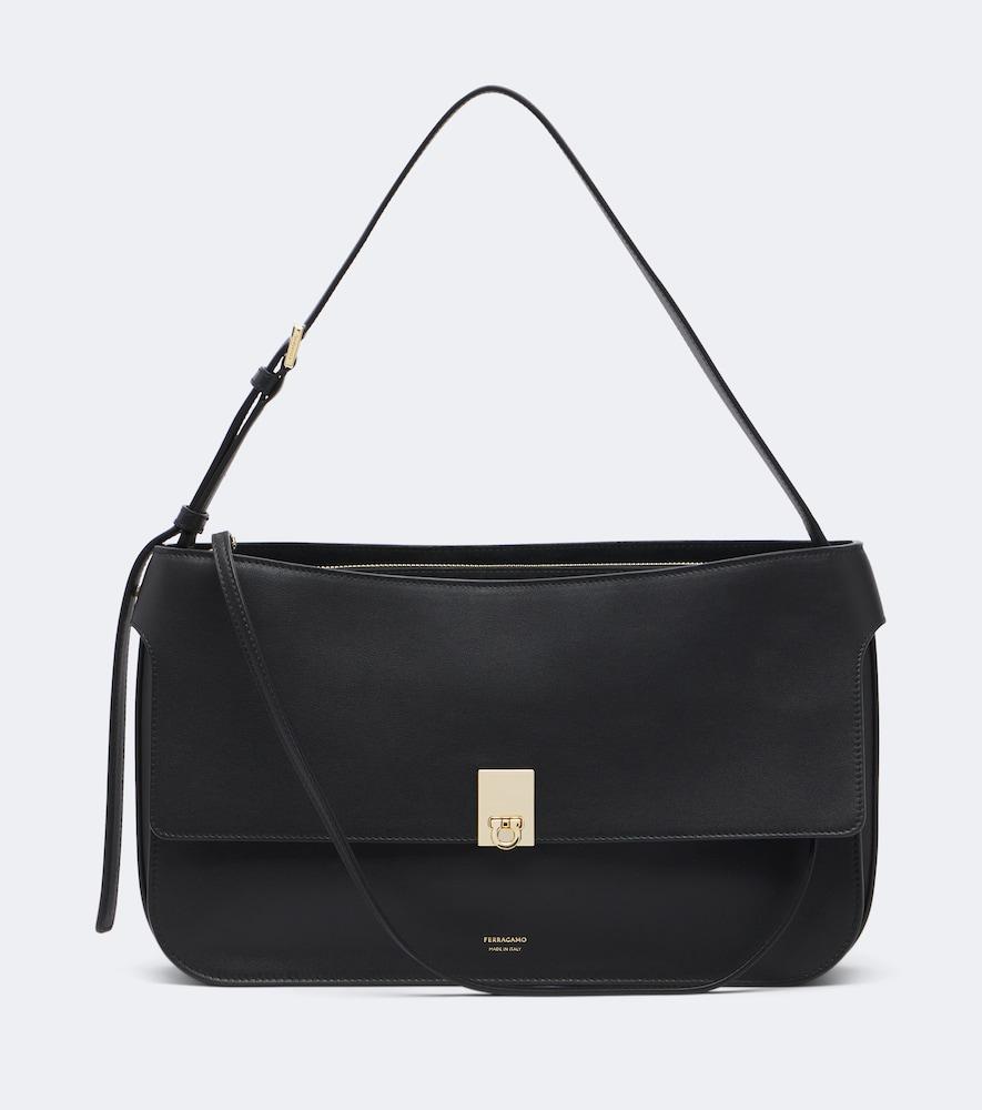 ferragamo cara medium leather shoulder bag