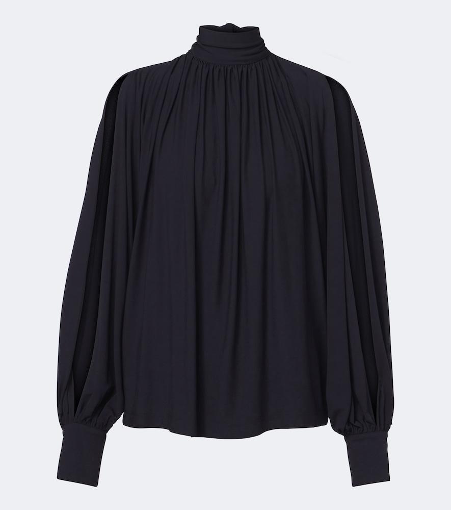 ferragamo draped blouse