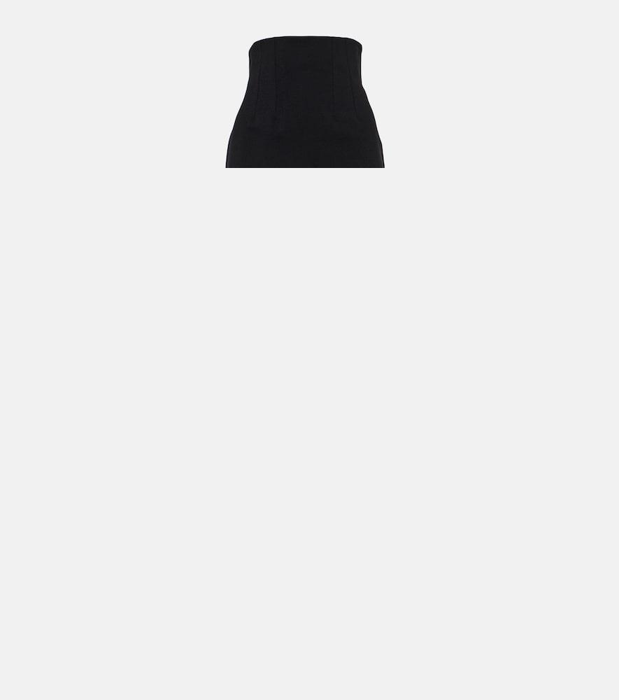 ferragamo high-rise wool-blend maxi skirt