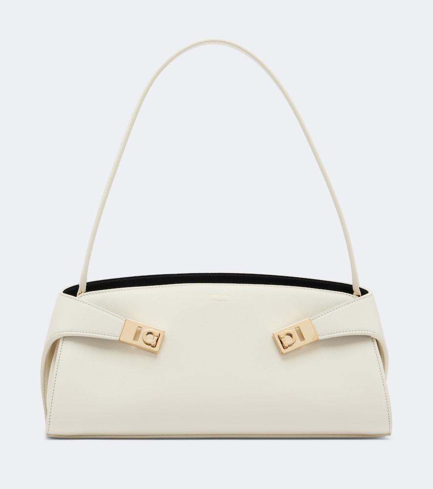 ferragamo hug small leather shoulder bag
