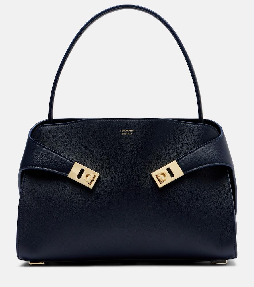 ferragamo hug small leather shoulder bag