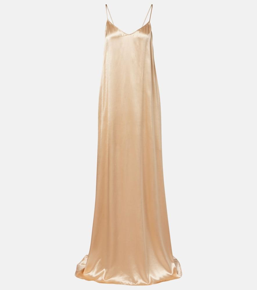 ferragamo satin gown