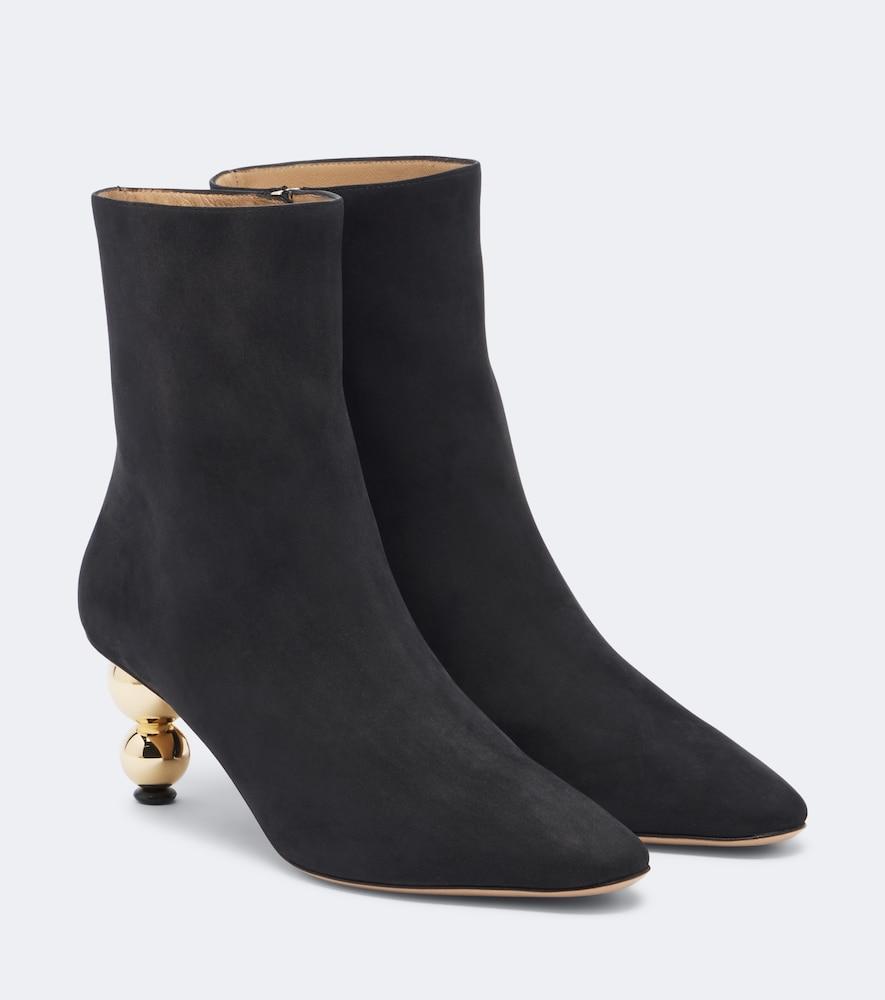 ferragamo suede ankle boots