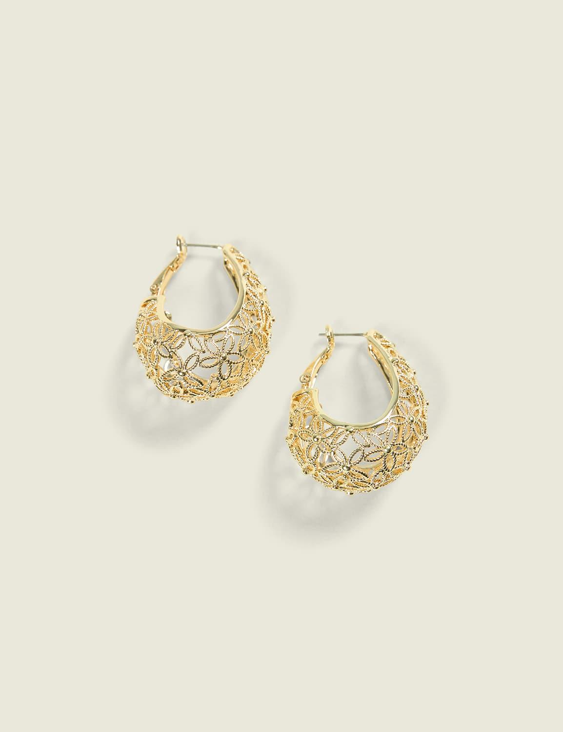 filigree floral abstract earrings