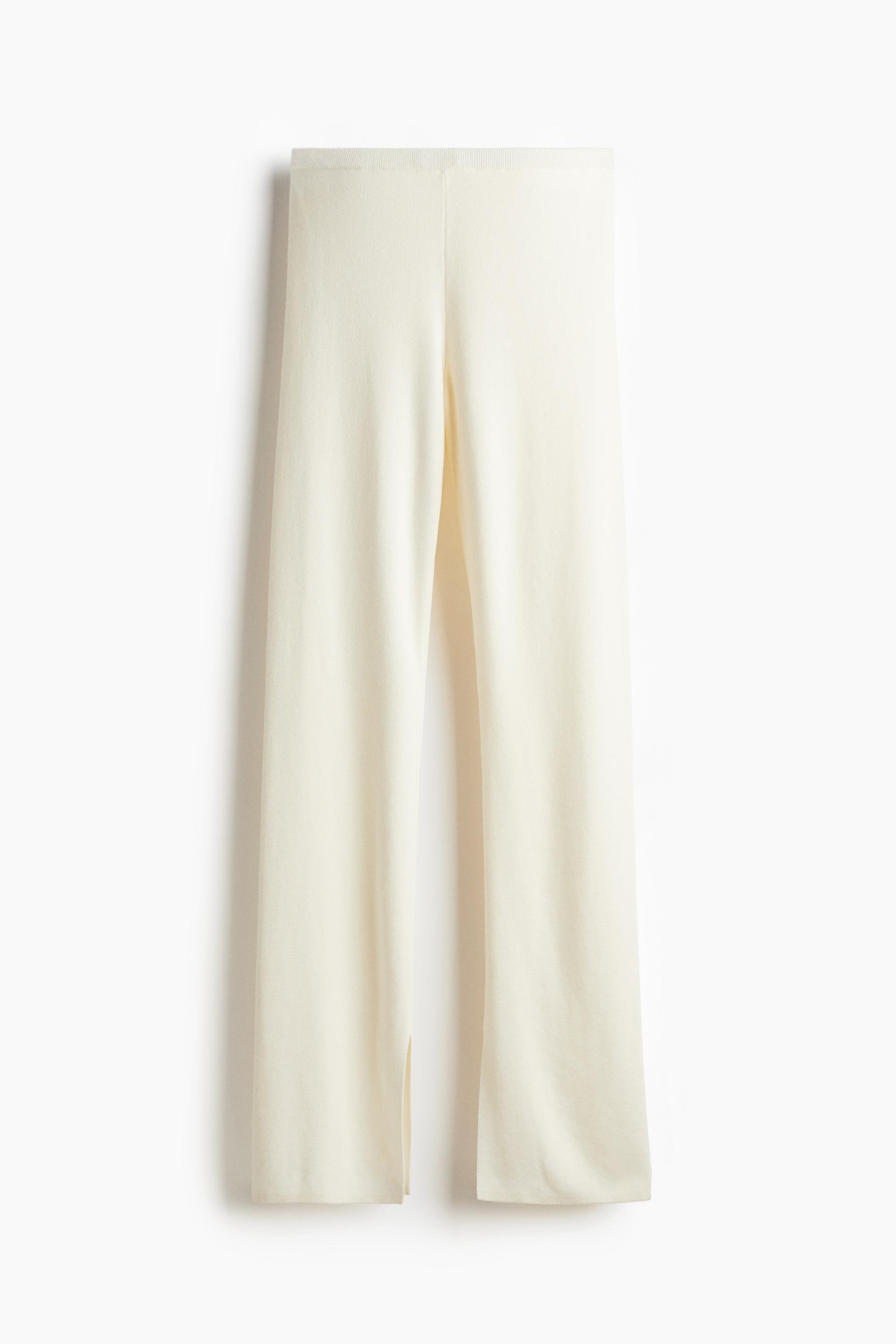 fine-knit flared pants