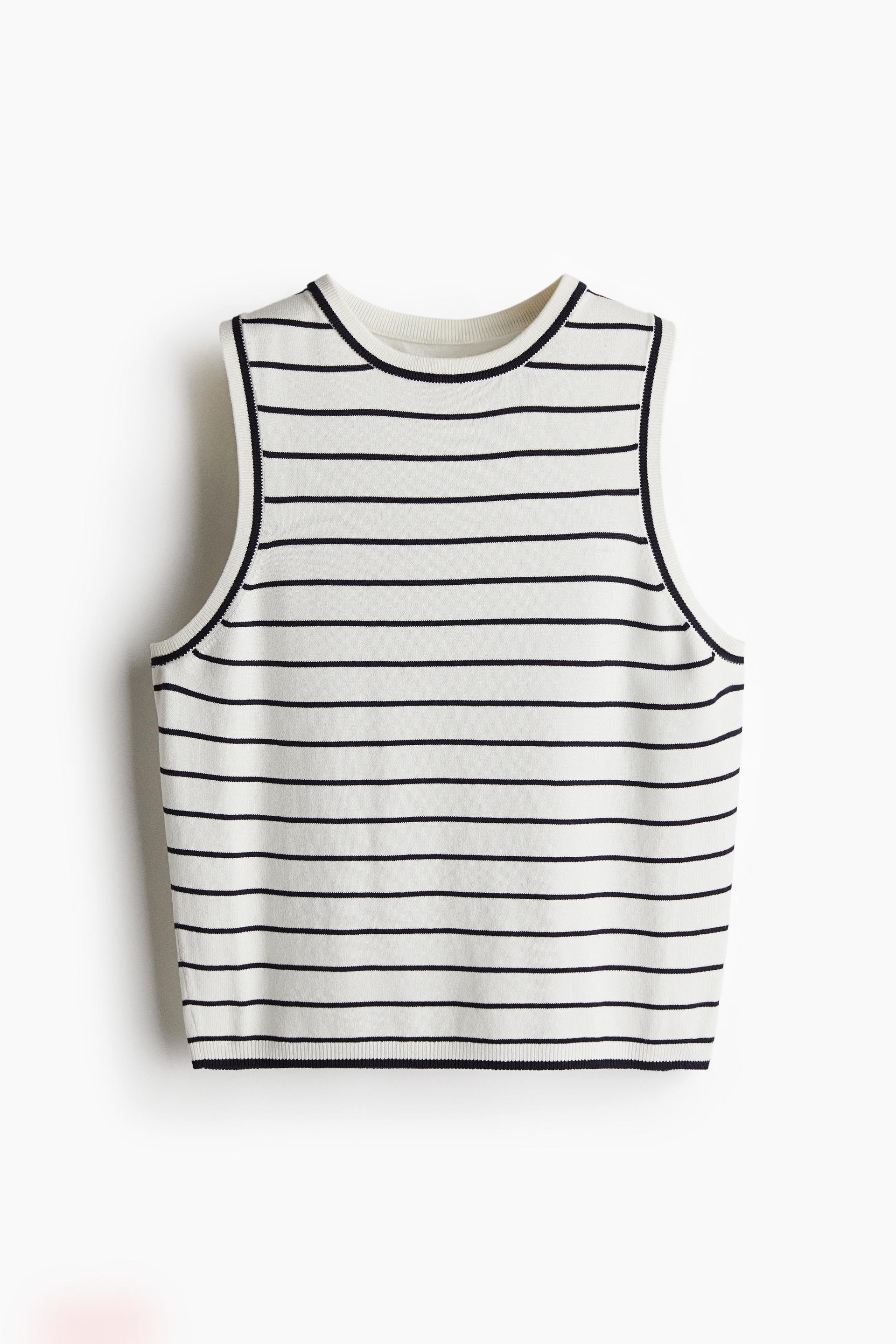 fine-knit sweater vest