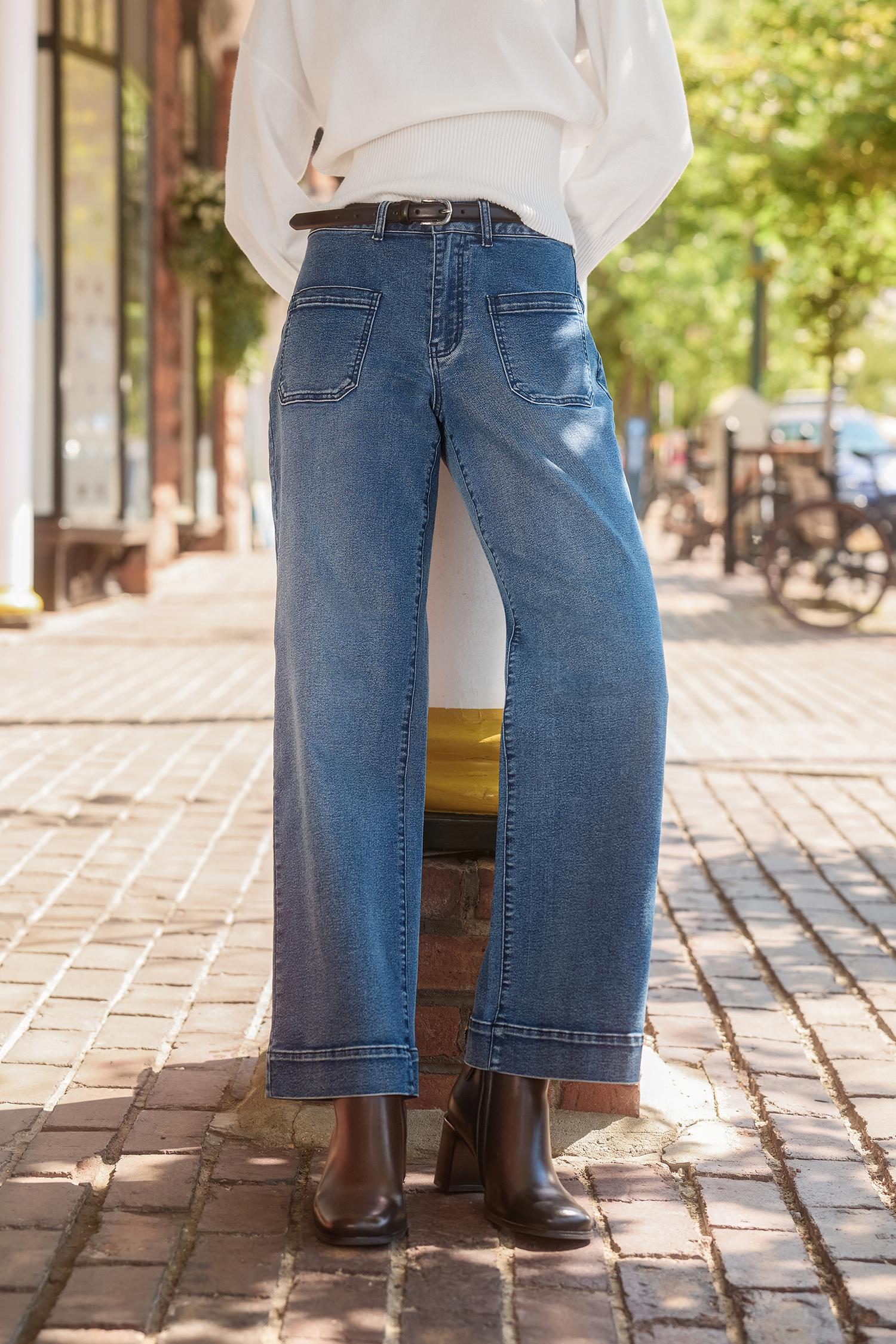 fireside plans dark wash jeans - l