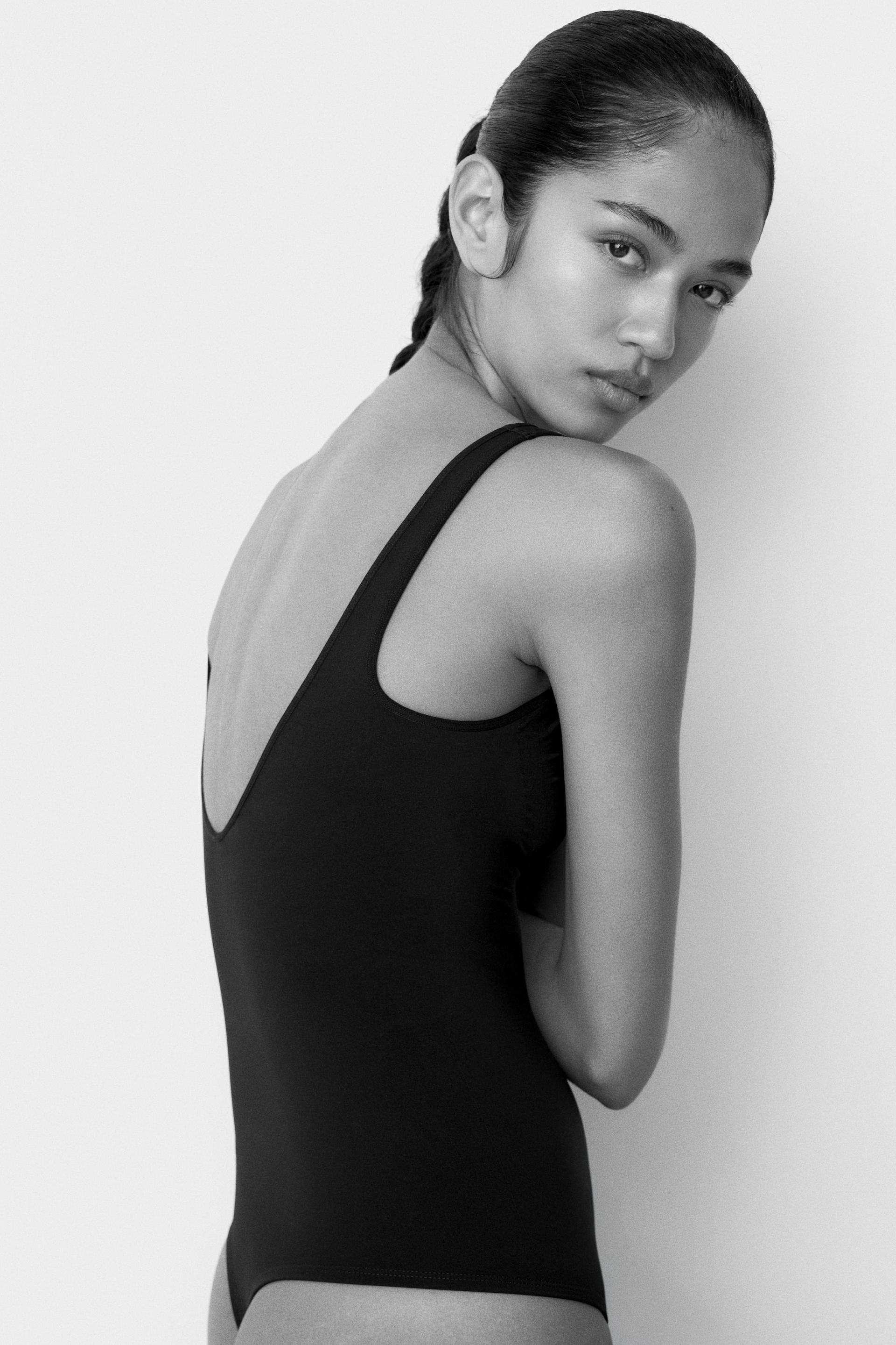 firm shape sculpting thong bodysuit