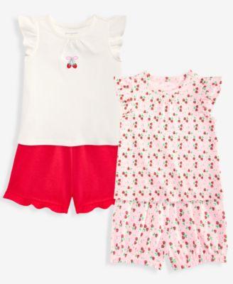 first impressions baby girls 3m 24m mix match berries tops shorts macys exclusive