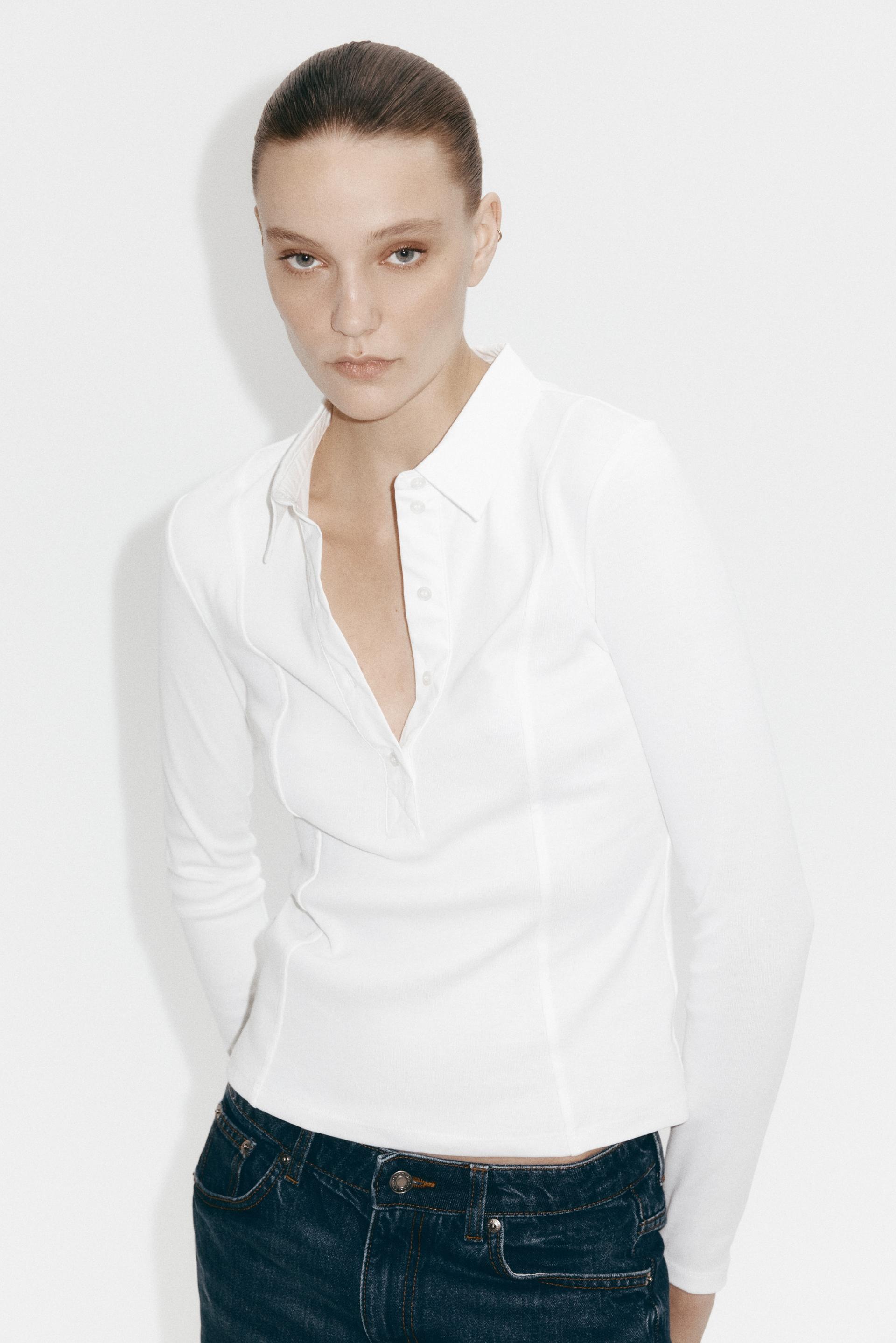 fitted polo shirt