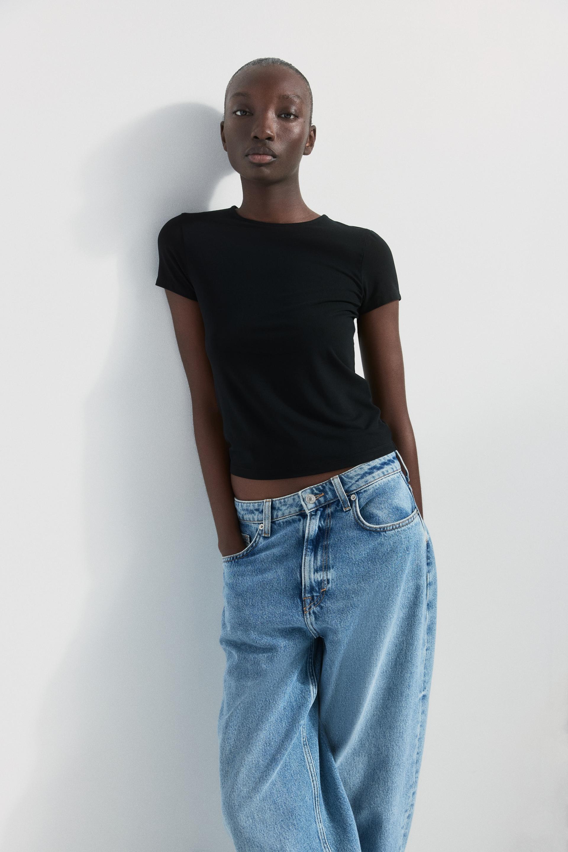 fitted viscose t-shirt